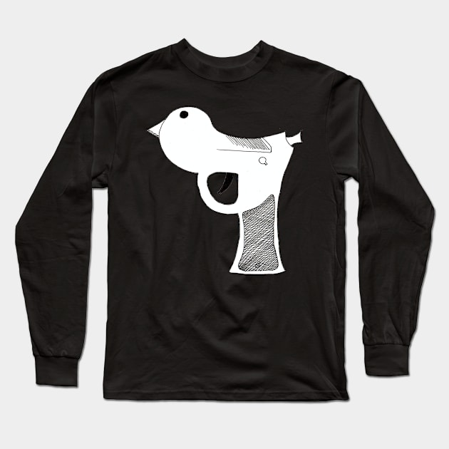 twitter Gun Long Sleeve T-Shirt by Raphoto1